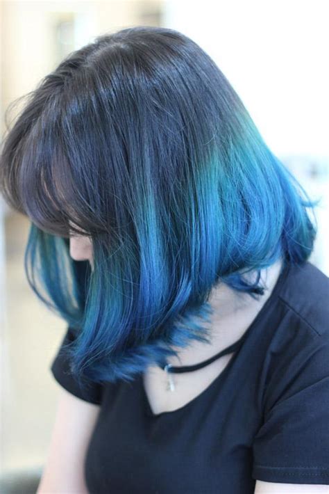 藍 綠色 頭髮